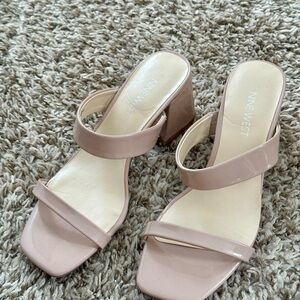 Nine West Blush Pink Mules